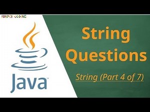 Java String 4/7 - String Questions