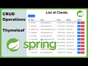 CRUD Operations using Spring Boot + Thymeleaf + SQL Queries and MySQL | Create Read Update Delete