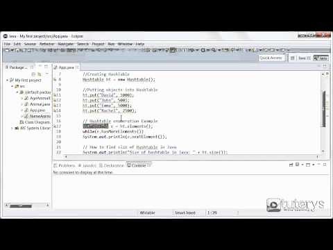 How to use the HashTable collection in Java?