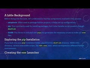 How to Use setuptools to Create an exe Launcher for Python Scripts