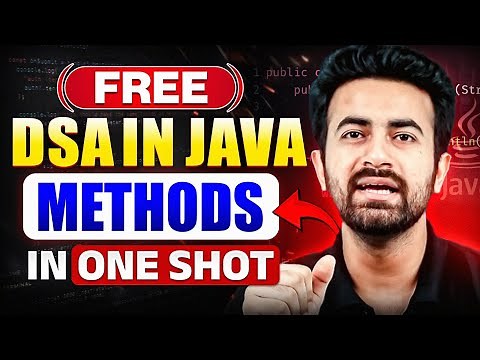 Mastering Methods in DSA with Java in One Shot | Complete Guide for Beginners | DSA in Java