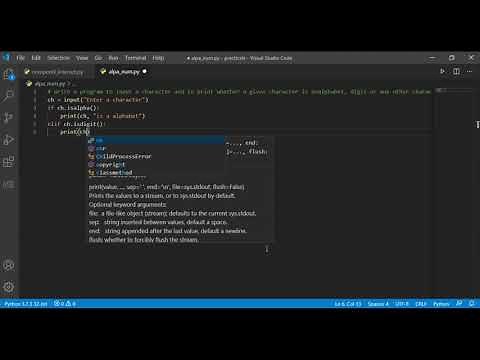 Python Programming - Check if Character is digit , alphabet , alphanumeric or Special character
