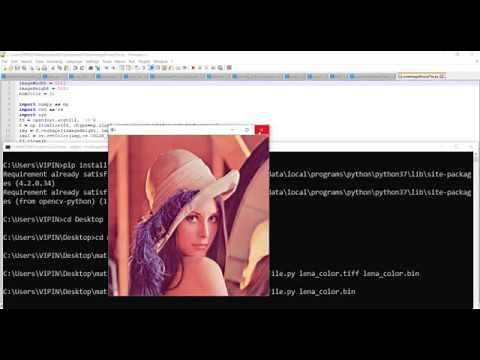 Converting Images into Binary files for Processing (using OpenCV)