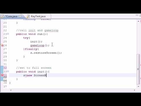 Java Game Development - 27 - Creating a Core Class