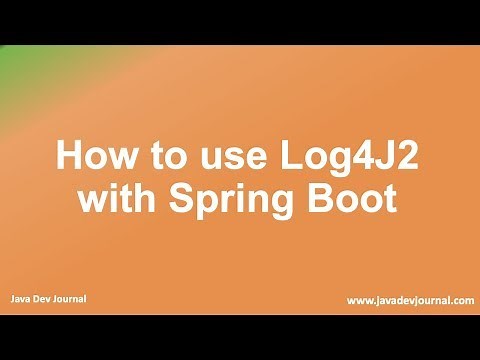 how to use Log4J2 in Spring Boot