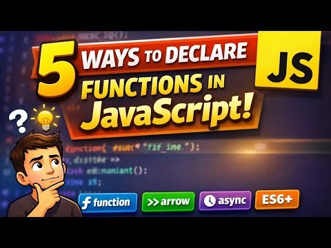 How Many Ways to Create Function in JS (Complete Guide)