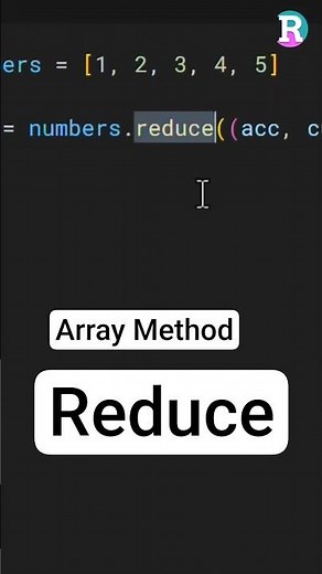 JavaScript Reduce Method Explained: Sum Array with For Loop vs. Reduce