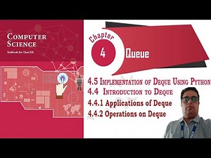 NCERT CLASS 12 CHAPTER 4 || Introduction to DEQUE || Implementation of DEQUE using Python