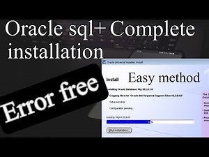 How to install oracle sql+. sid error resolved. oracle sql plus easiest installation.