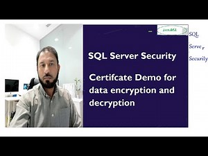 Demo for Certificates creation ,Encryption & Decryption of Data in SQL Server