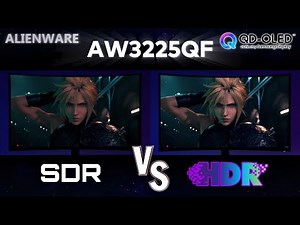 QD OLED's Difference Between SDR and HDR for PS5 / Alienware AW3225QF