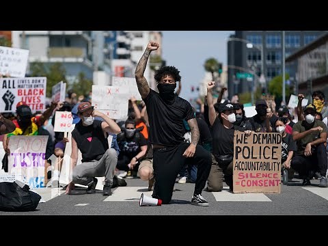 Violence erupts at California protests