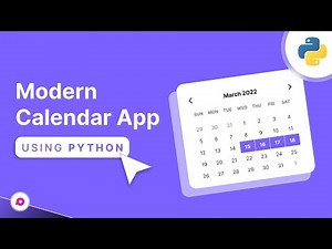 Build a Modern Calendar App in Python | CustomTkinter Beginner GUI Project (Full Code Explained)