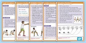 Basketball Station Task Cards: Challenge Pack