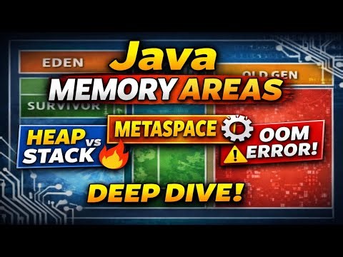 Java Memory Areas Explained 🔥 Heap vs Stack vs Metaspace | JVM Internals with Demo