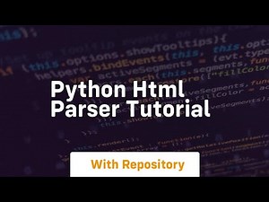 python html parser tutorial