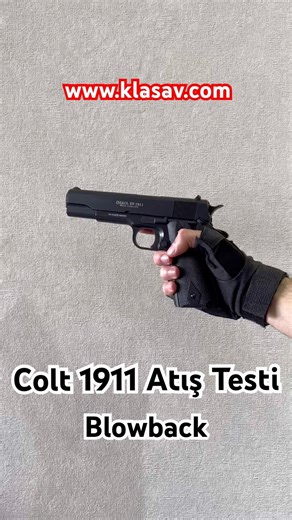 ⚡️Ekol Es 1911 Colt Blowback Havalı Tabanca -Siyah Atış Testi