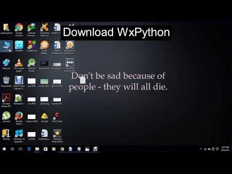 wxPython tutorial 2: Download and Install wxPython