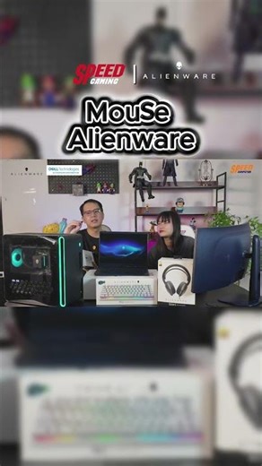 Alienware Mouse AW620M: Flick it once, and it turns instantly! 😱 #gaming #speedgaming #computerst...