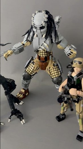 LEGO Predator vs Alien. #lego #predatormovie #aliens