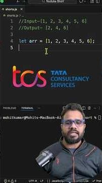 Find Even Numbers from Array - JavaScript Interview Question #dsa #interview #coding