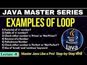 #8 Loops in Java (While loops, for Loops) with Example | Java Tutorial for Beginners | Tpoint Tech