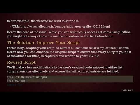 Python Help for Parsing Websites and Extracting Data into CSV File