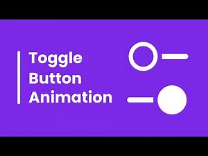 Toggle Button Animation in HTML CSS & JavaScript