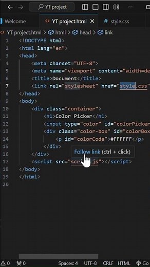 Dynamic Color Picker Tool with HTML, CSS & JavaScript | Beginner Web Dev Project