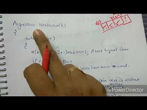 Algorithm of Graph Coloring problem using backtracking-lecture56/ADA