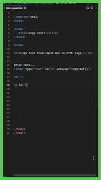 Live Text Update with onkeyup in JavaScript | Input to HTML Tag #shorts