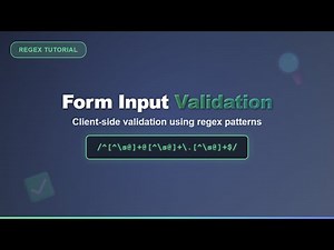 Form Input Validation with RegEx: Client-Side Techniques for Beginners