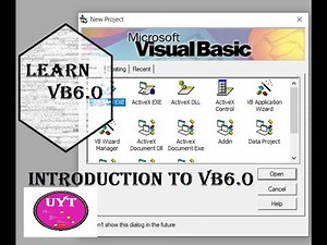 Introduction to visual basic6.0 explained with example//English