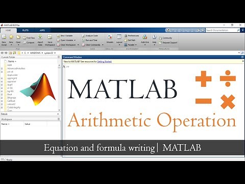 Basic arithmetic operations in MATLAB | Equation writing in MATLAB | MATLAB Tutorial | Mruduraj