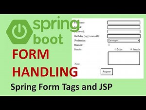 Spring Boot Form Handling with Spring Form tags and JSP