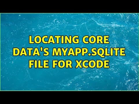Locating core data's myApp.sqlite file for Xcode