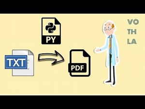 How to Convert TEXT to PDF using PYTHON 3 | How to Generate PDF using PYTHON | Vothla's Coding