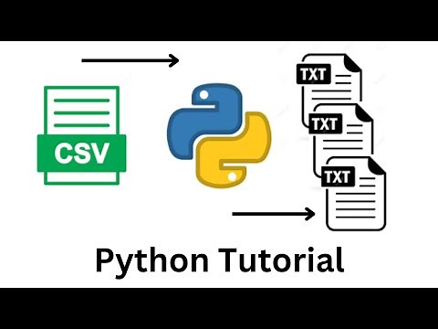 Converting CSV to Text Files with Python: Step-by-Step Tutorial