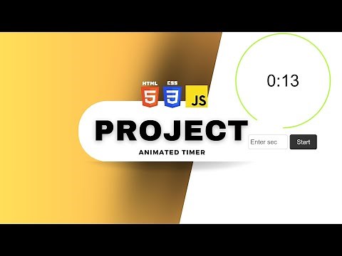 AMAZING Animated Countdown Timer with HTML CSS and JavaScript