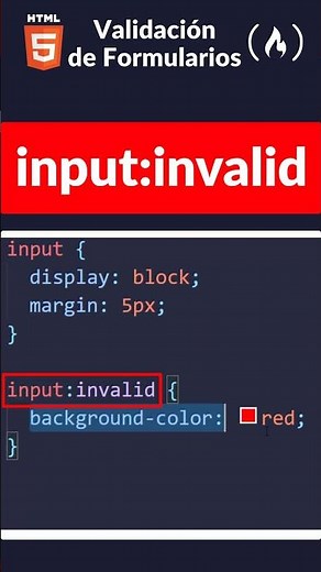 💻 Cómo Validar Formularios con HTML y CSS en 60 segundos #Shorts