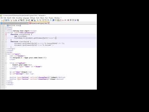 Saving User Input in JavaScript