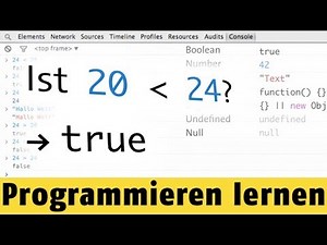 Was sind Vergleichsoperatoren und Boole'sche Werte? | Programmieren lernen mit JavaScript #5