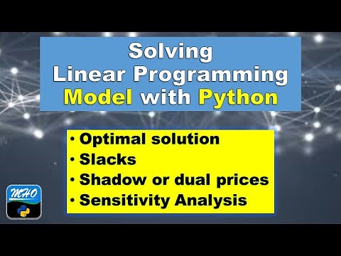 Linear Programming Solution with Python || LPP Sensitivity Analysis