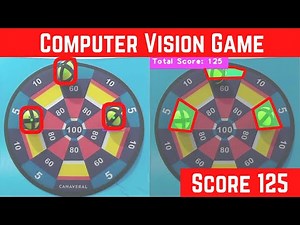 Computer Vision Game using OpenCV Python | Velcro Dart Board