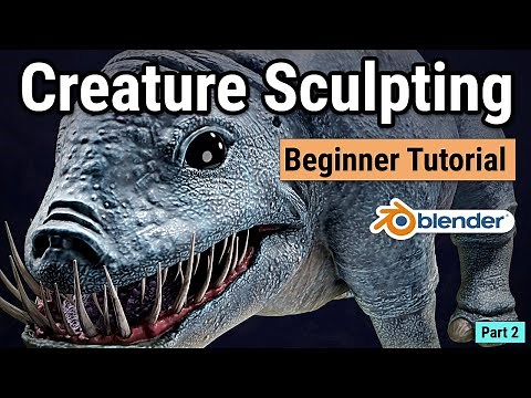 Blender Tutorial for Beginners - Creature Sculpting Part 2