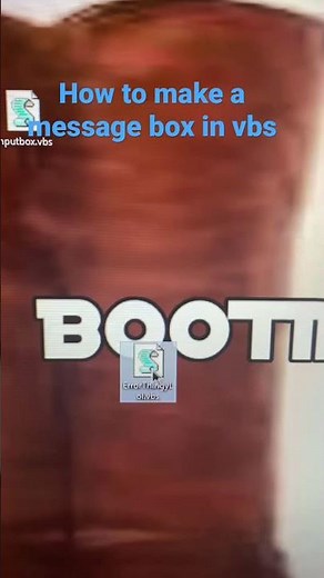 How to make a message box in VBS