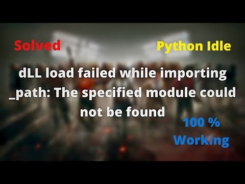 dll load failed the specified module could not be found