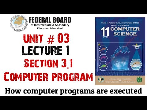 Lecture 1: Computer program ( Chapter 03 - Programming Fundamentals) | 1st year computer science