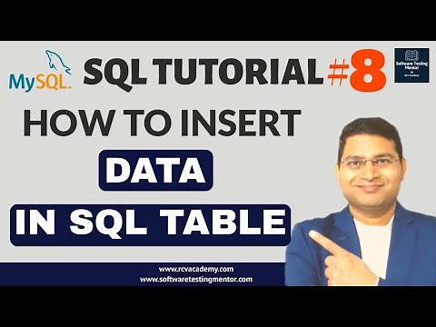 SQL Tutorial #8 - How to Insert Data in SQL Table