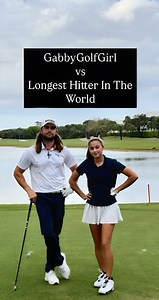 3X world long drive champ vs me | Gabbygolfgirl